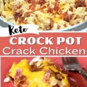Keto Crack chicken in the crock pot pin