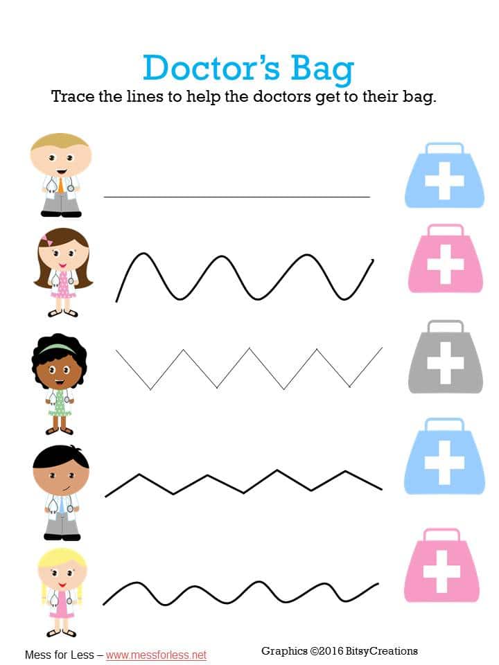 kids doctor themed printable