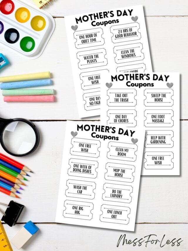 Mother's Day Coupons Printable - Mess for Less