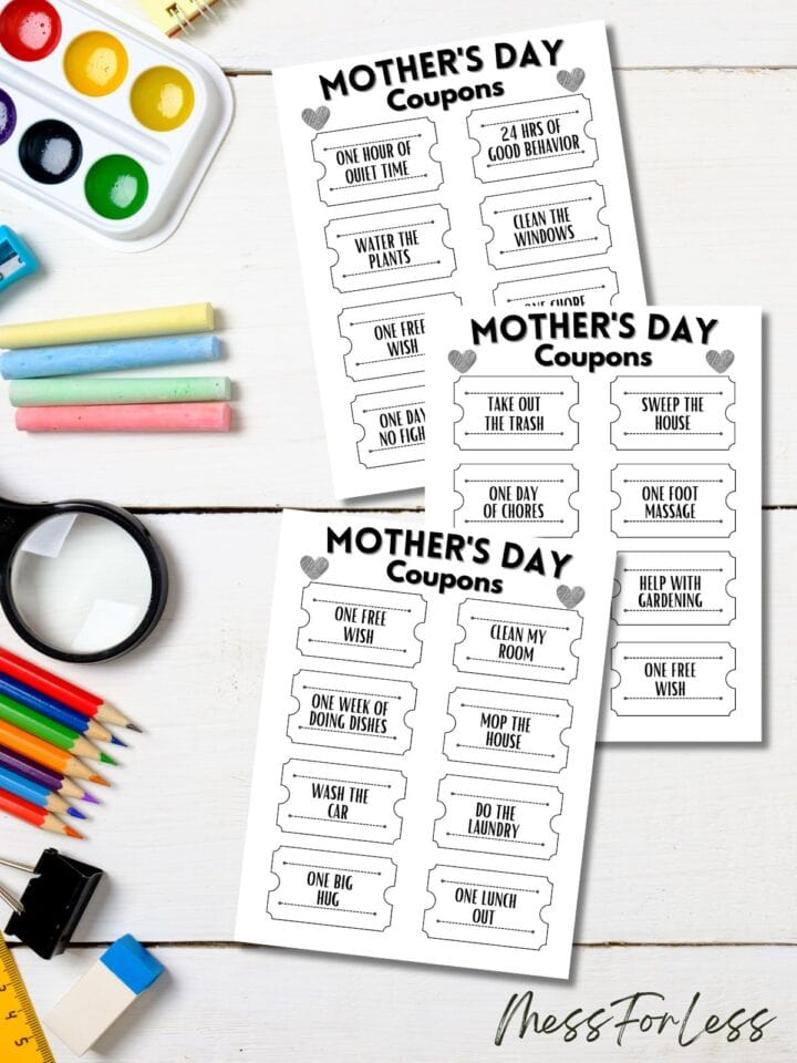 Mother's Day Coupons Printable - Mess for Less