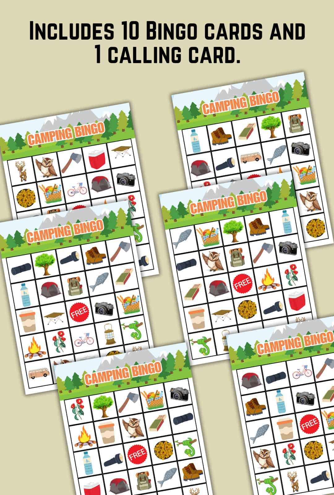 camping bingo game