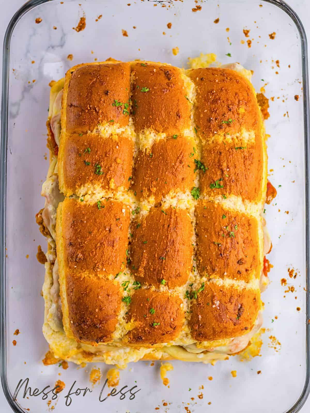 baked hawaiian roll sandwiches