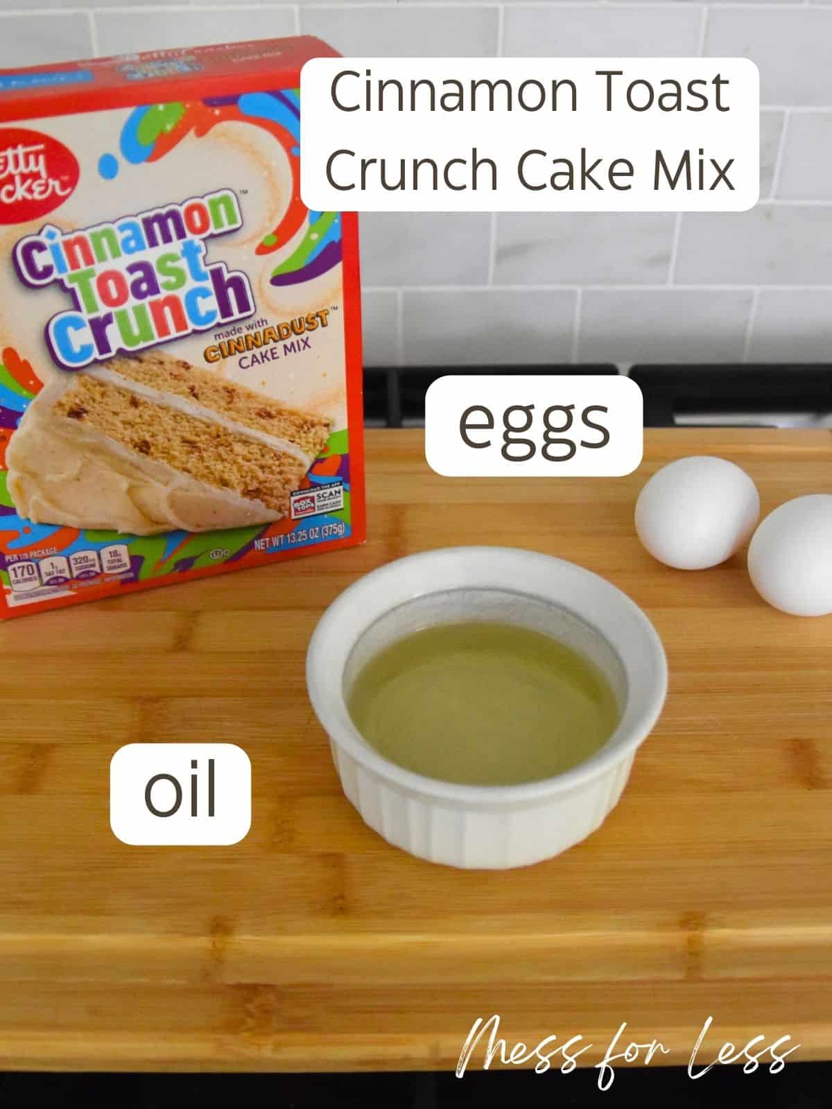 ingredients for cinnamon toast crunch cake mix cookies