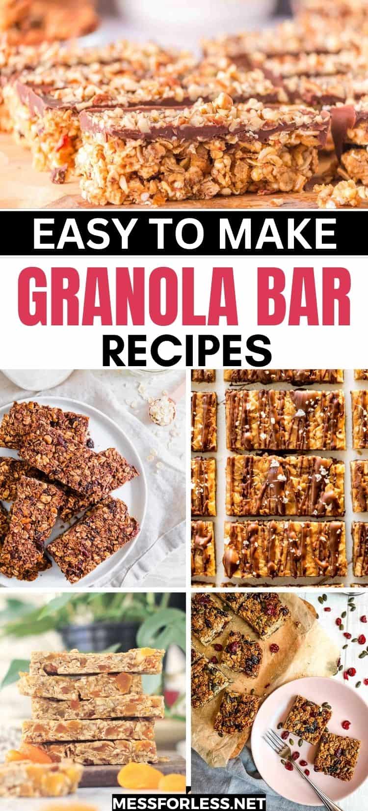 Granola Bars Recipes Pin