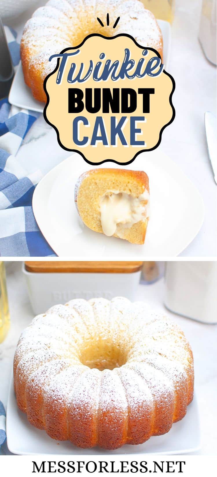 a cake with a bite taken out of it