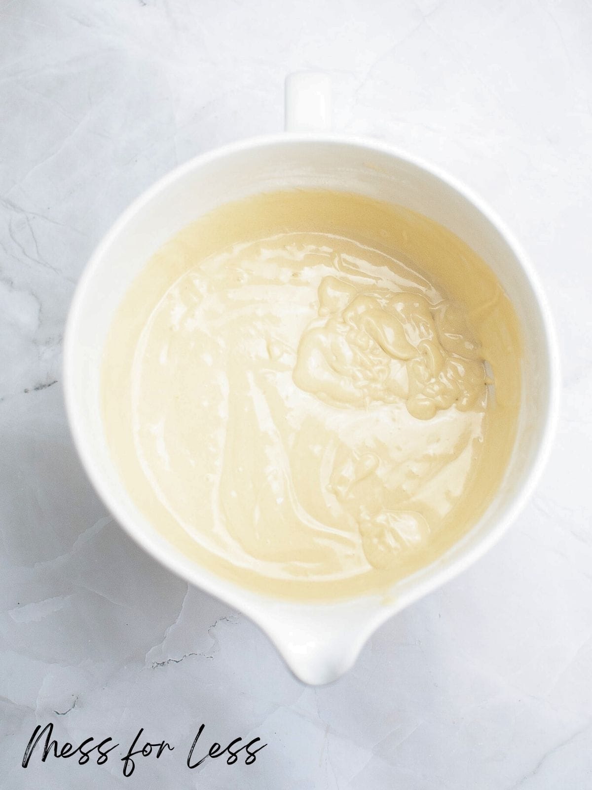 cake batter in bowl