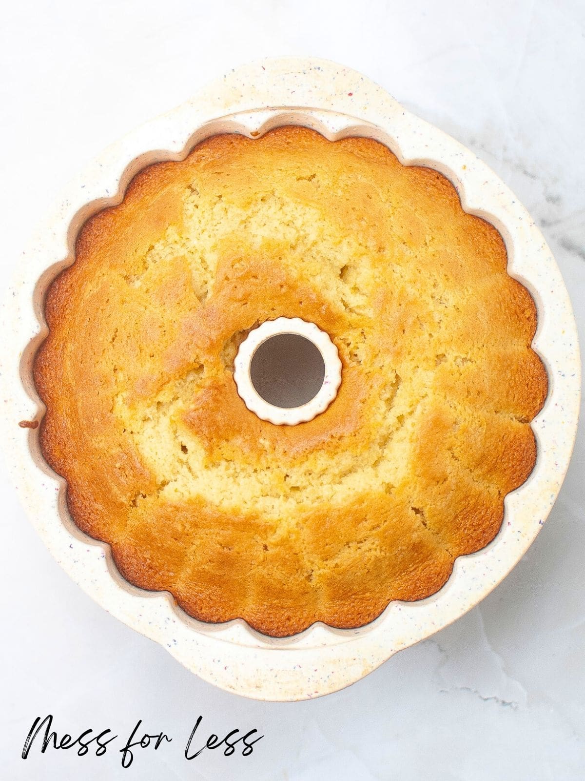 cake in bundt pan