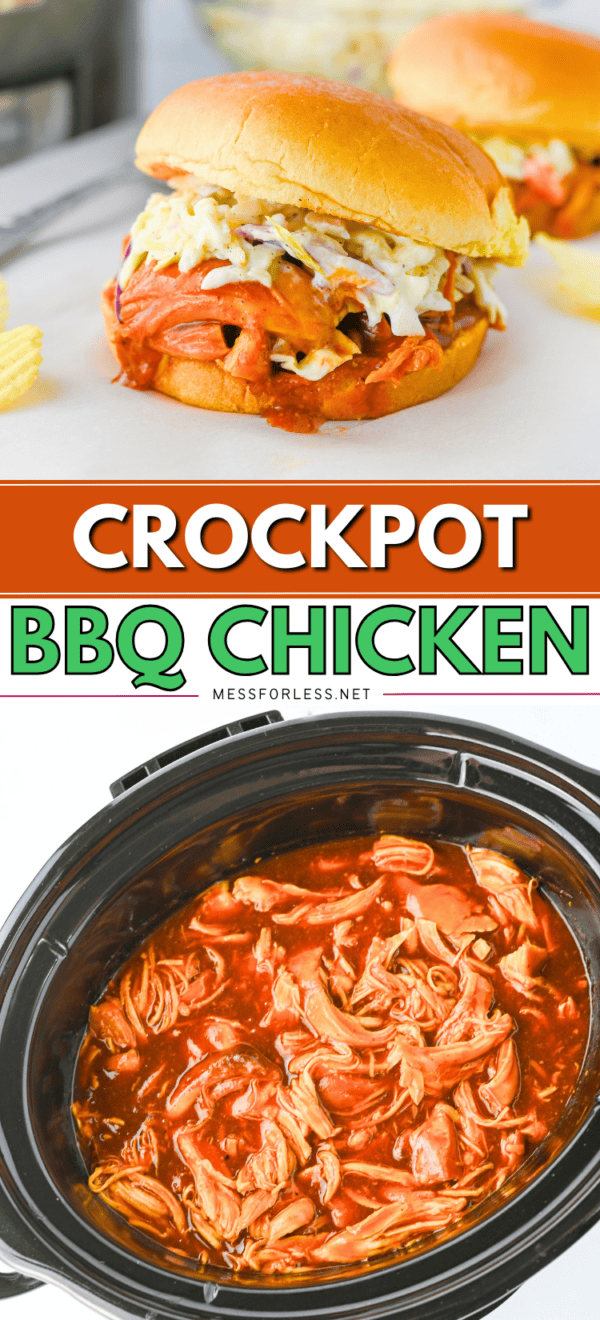 BBQ Chicken Crockpot Recipe Mess for Less