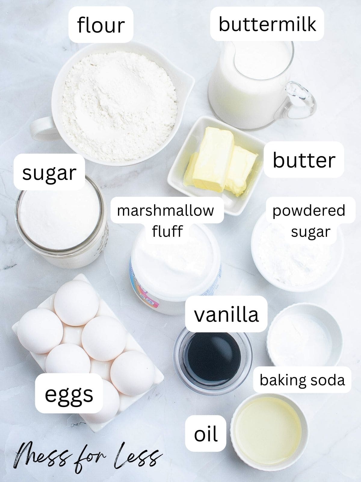 ingredients for twinkies cake