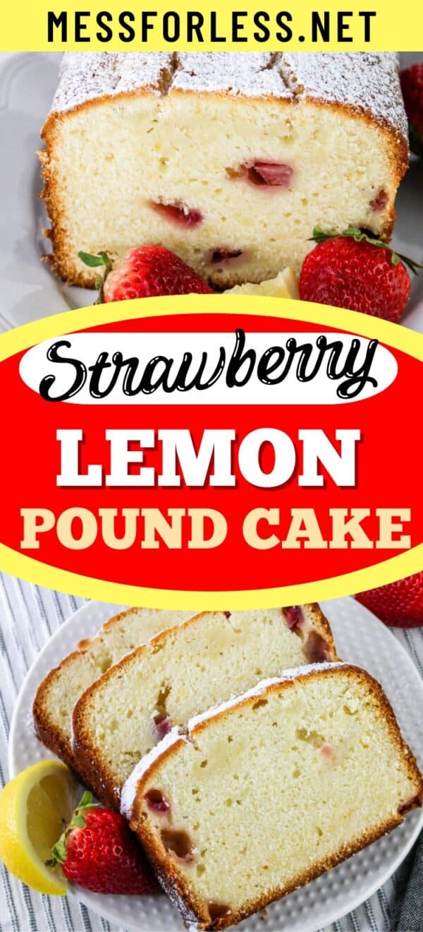 Strawberry Lemonade Pound Cake Recipe - Mess for Less