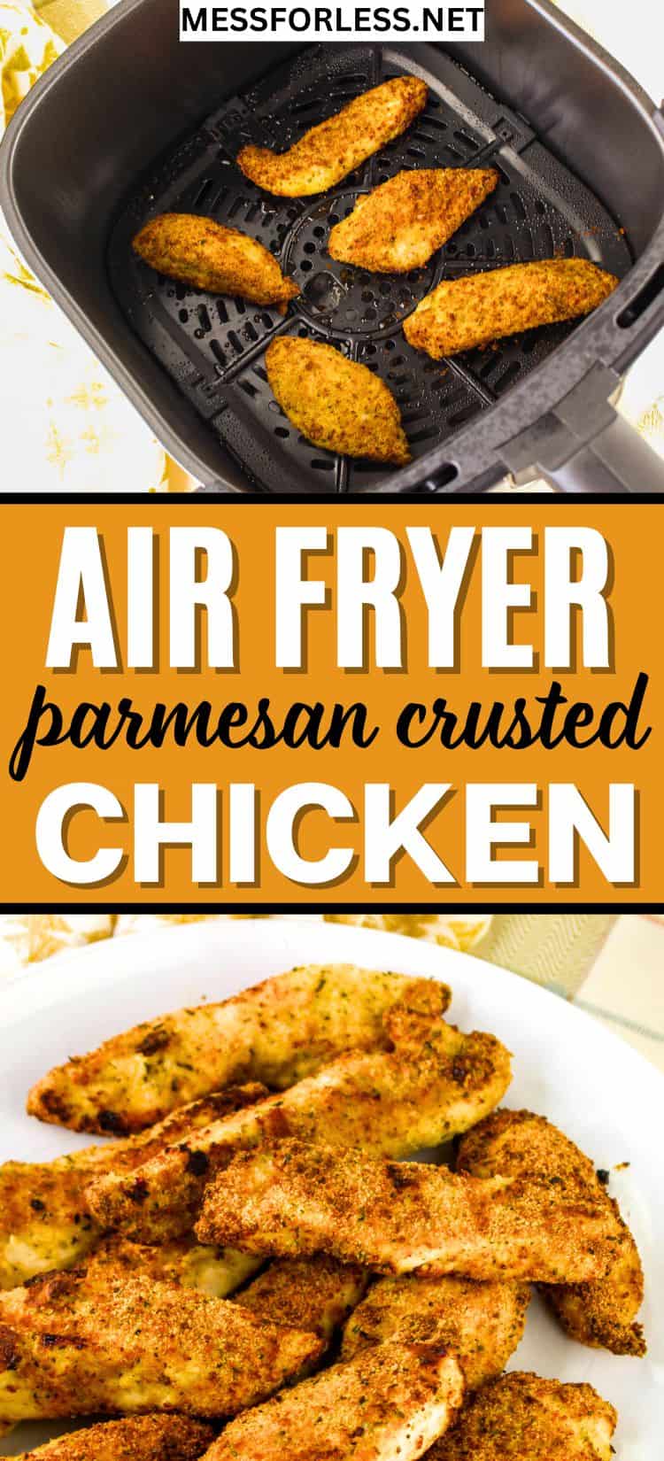 pin for parmesan crusted air fryer chicken