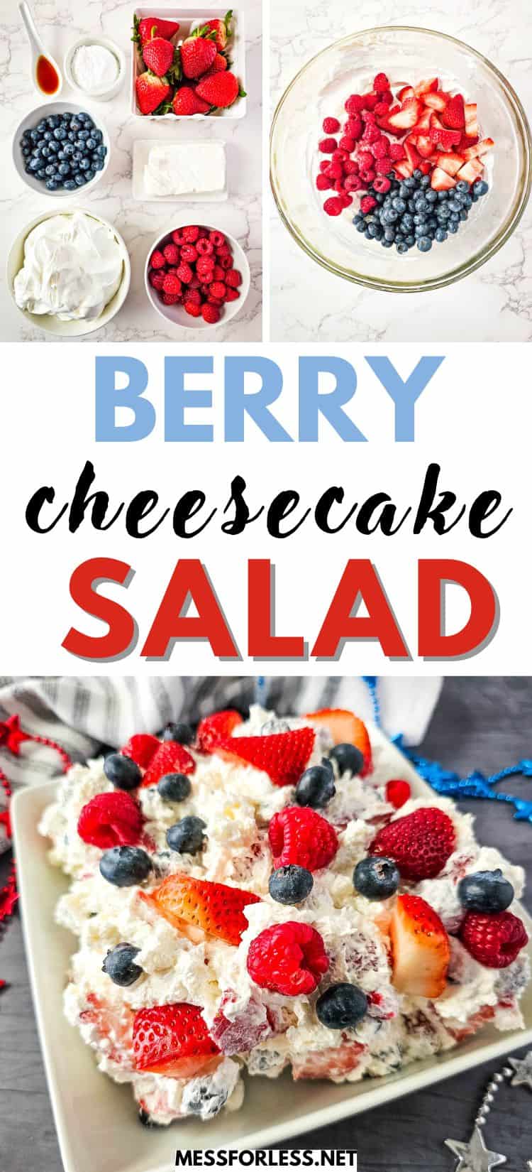 red white and blue cheesecake salad recipe