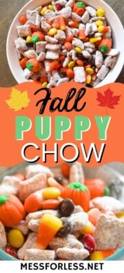 Fall Puppy Chow Recipe - Mess for Less