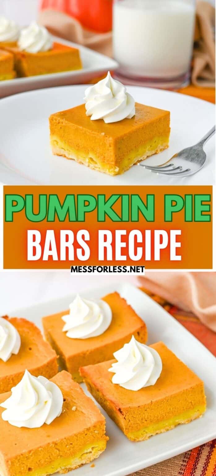 Pumpkin Bars Recipe - Mess for Less