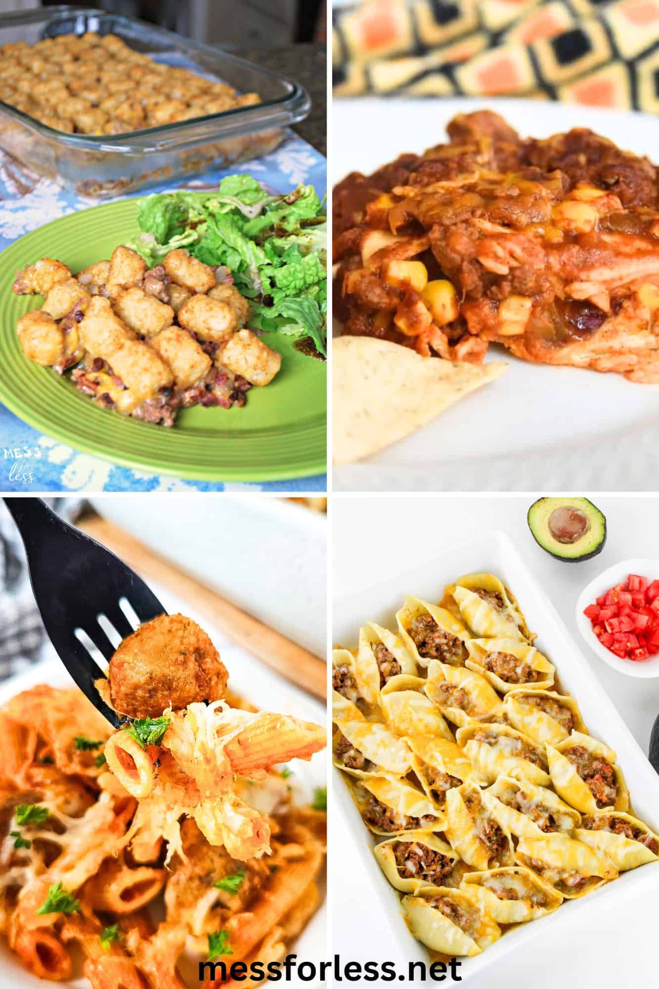 collage of beef recipes