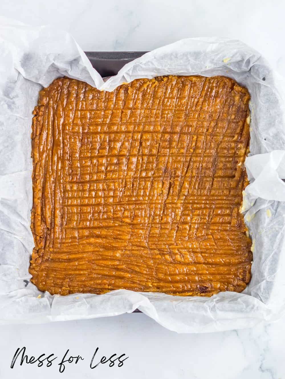 Filling for pop tart bars in pan