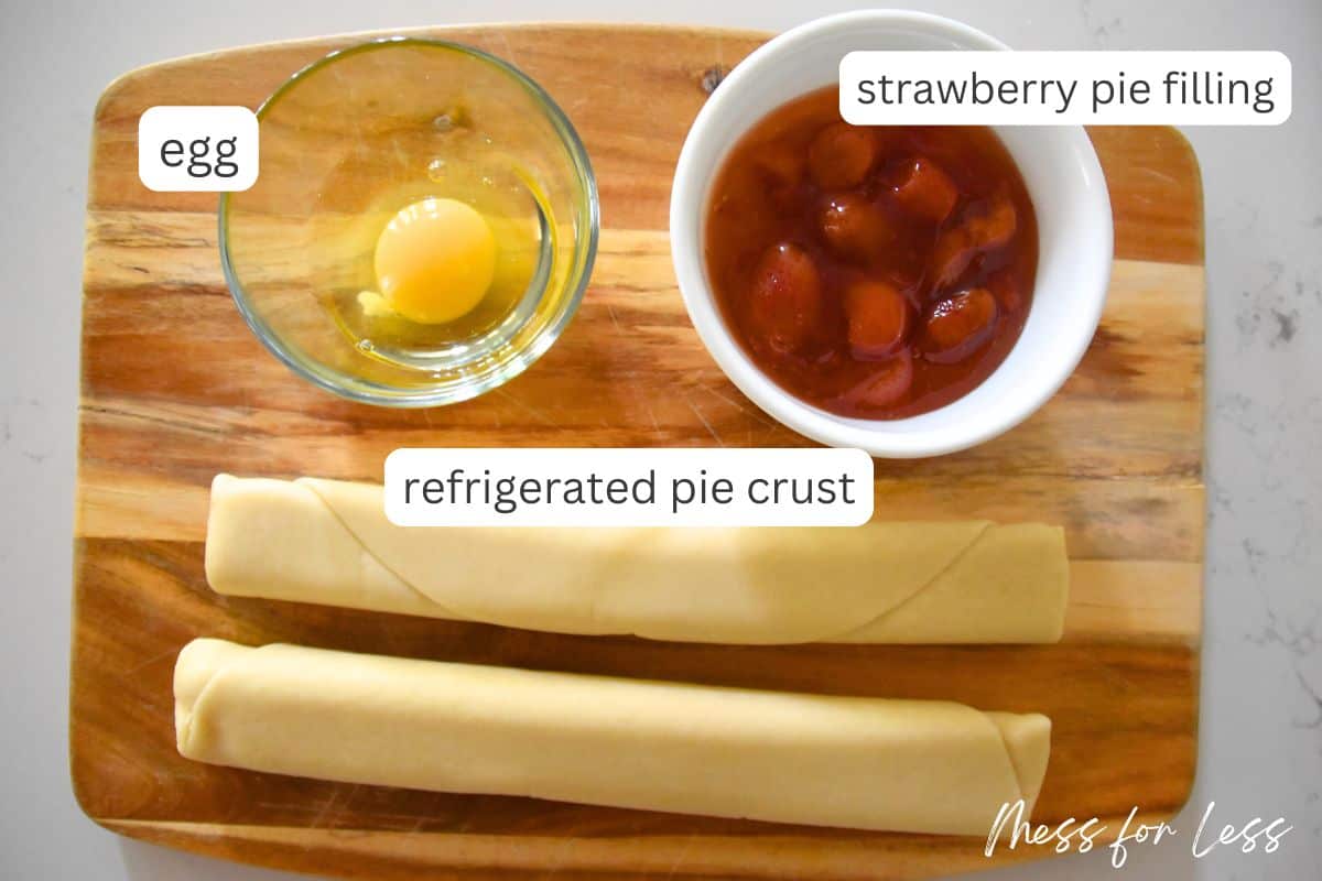 ingredieents for strawberry turnovers recipes