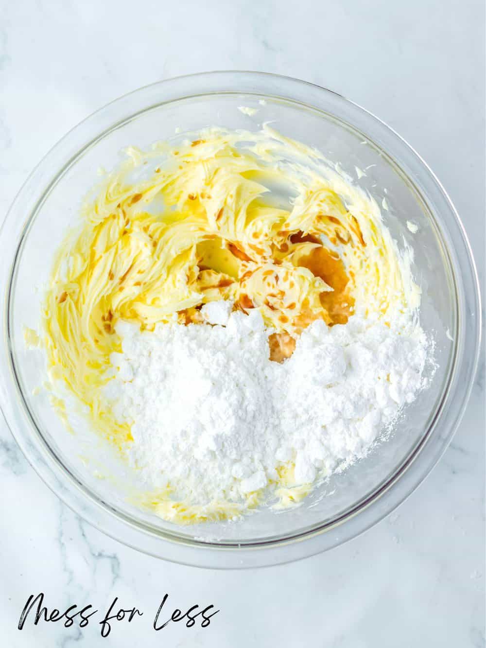 Butter and flour in bowl