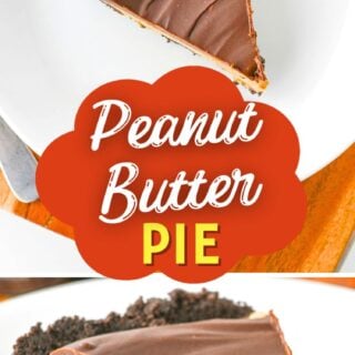 Chocolate Peanut Butter Pie Recipe pin