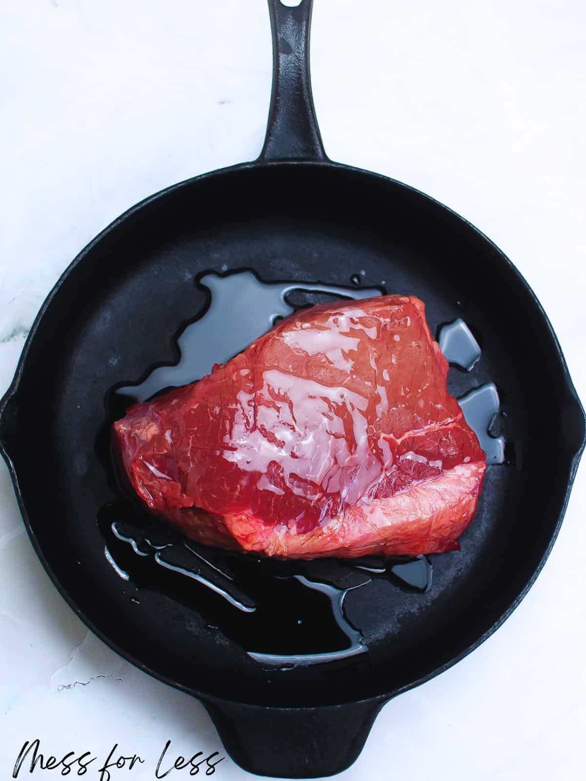 roast in oil in skillet