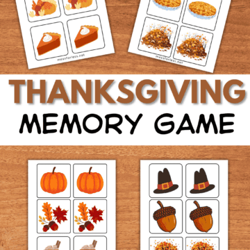 thanksgiving memory game printable