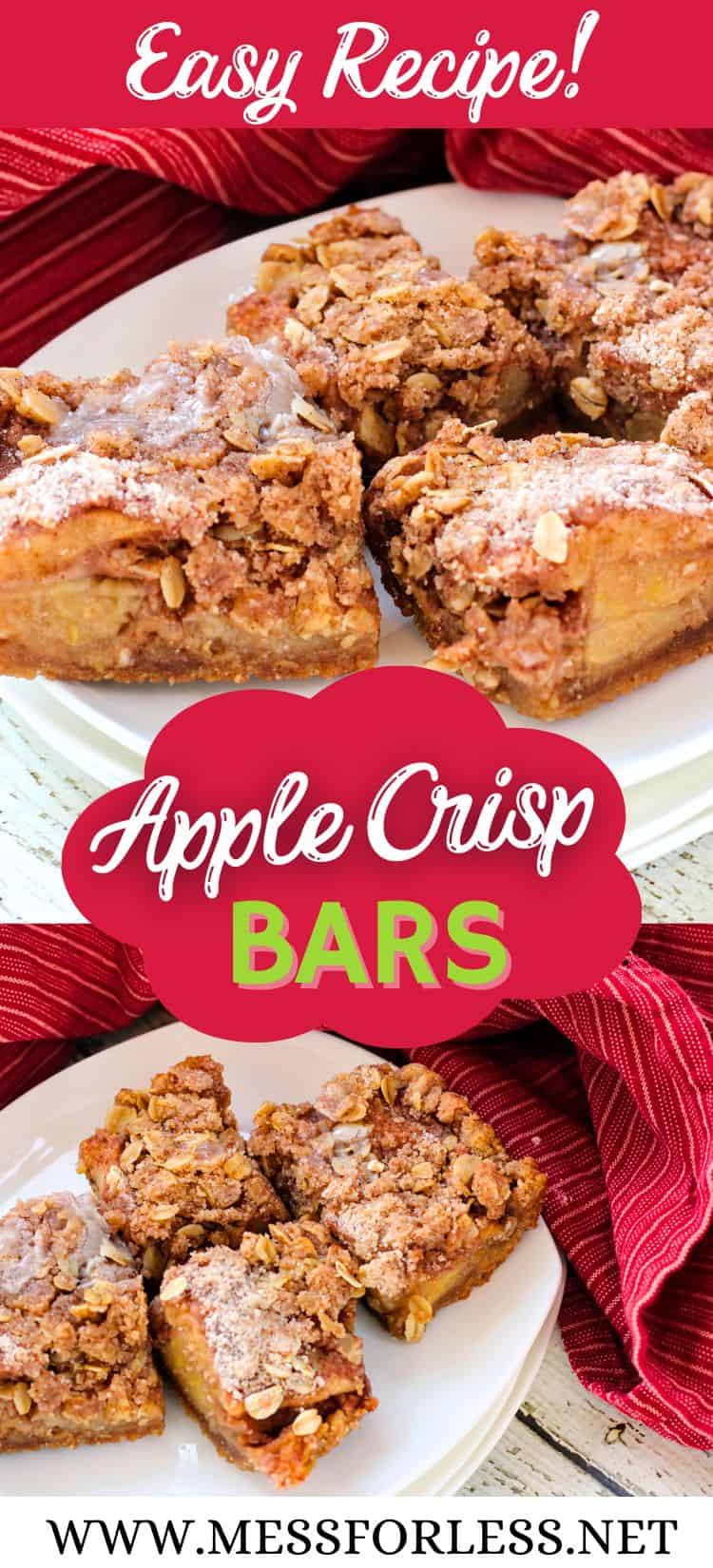 Apple Crisp Bars Recipe Pin
