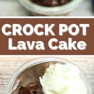 crock pot lava cake recipe pin