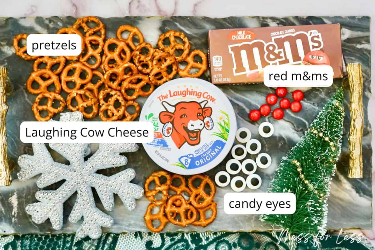 ingredients for rudolph cheese recipe