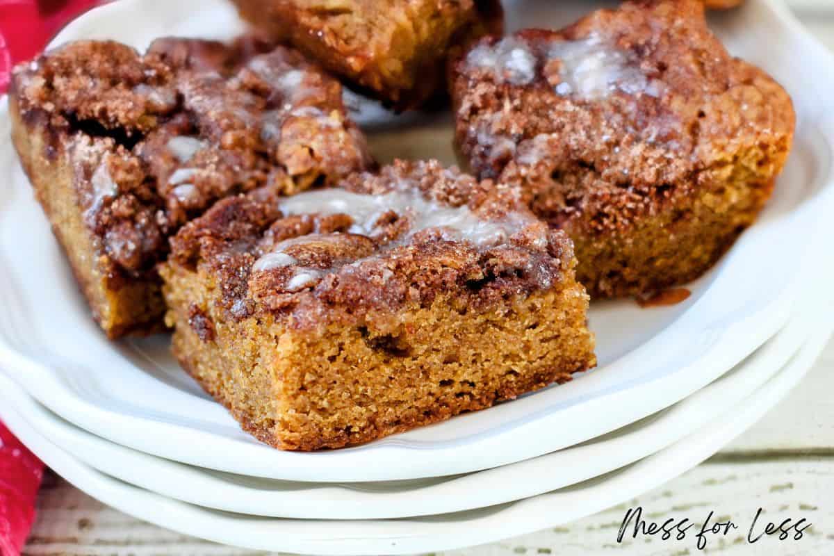 Blondies on a plate