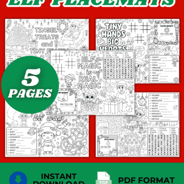 free printable christmas placemats pin