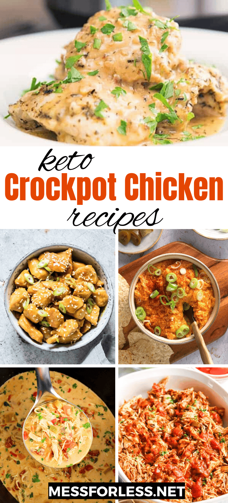 Keto Chicken Crockpot Recipes pin
