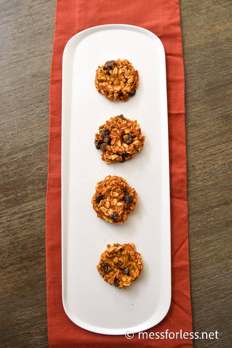 Pumpkin Oatmeal Cookie Recipe - Mess for Less