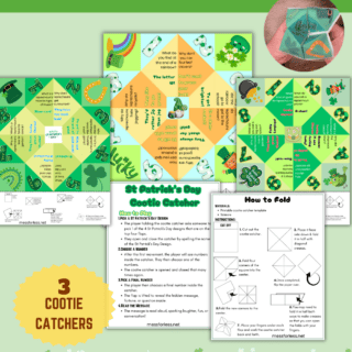 St. Patrick’s Day Cootie Catcher Printable pin