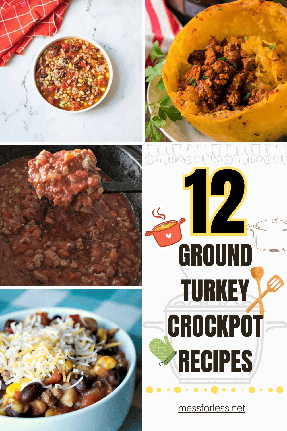 ground turkey crock pot recipes pin