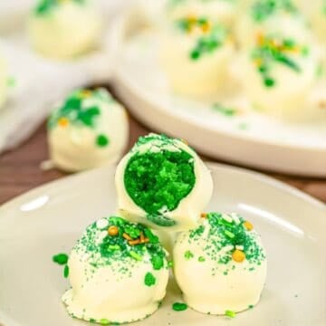 St. Patrick's Day Cake Balls