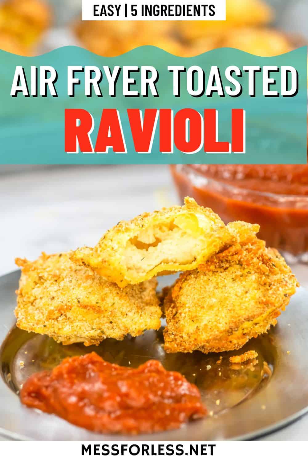 Air Fryer Ravioli Recipe pin