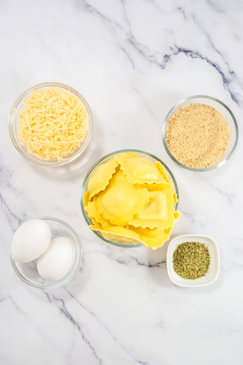 ingredients for Air Fryer Ravioli