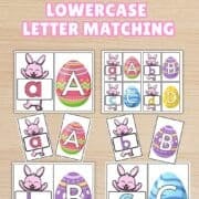 Easter Egg Letter Matching Printable pin