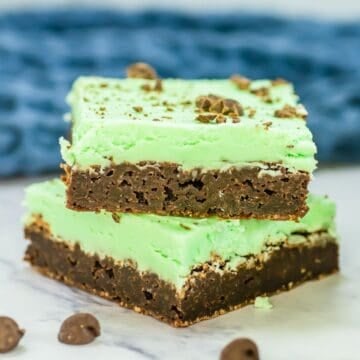 brownies with mint frosting