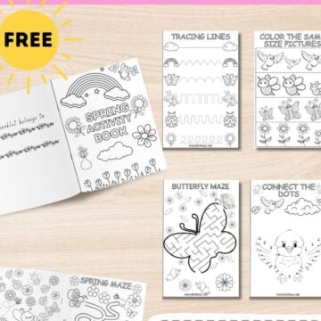 spring activity book printable
