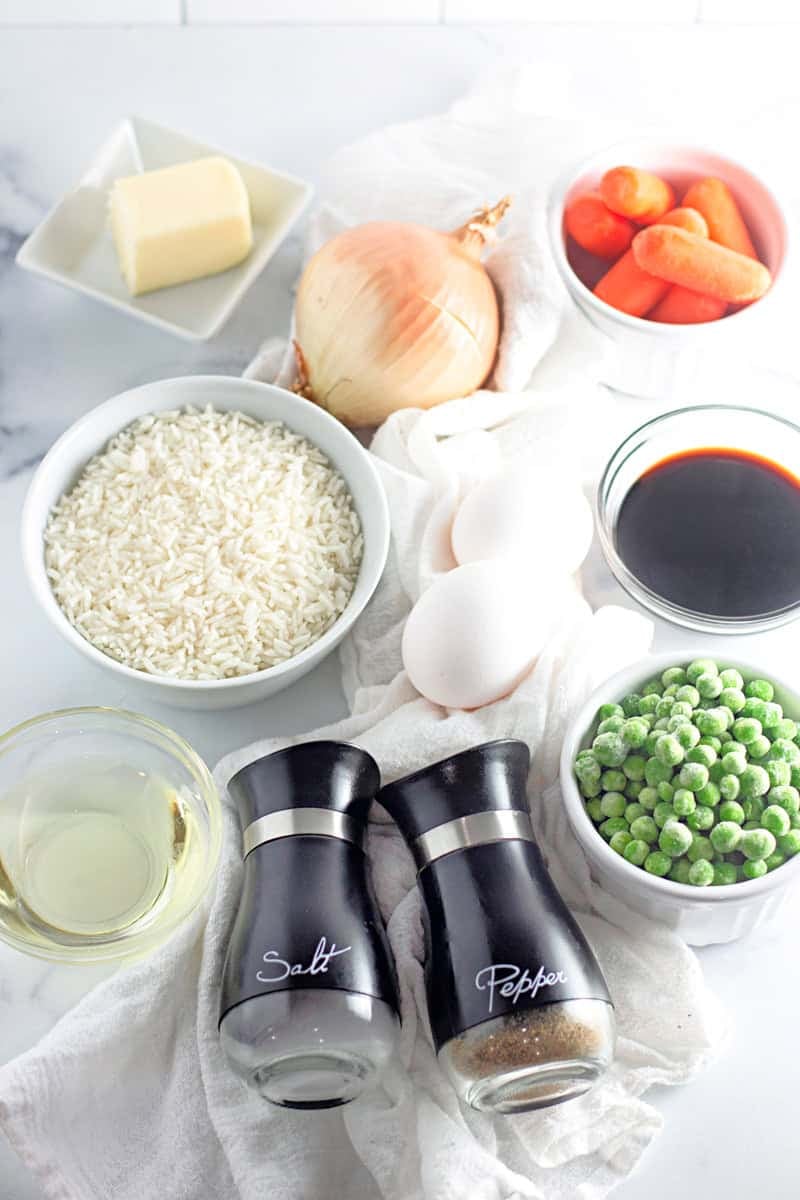 Easy Fried Rice Recipe ingredients