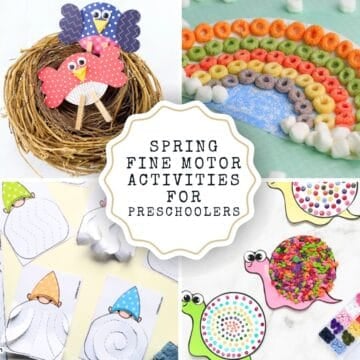 SPRING FINE MOTOR SKILLS FOR PRESCHOOLERS