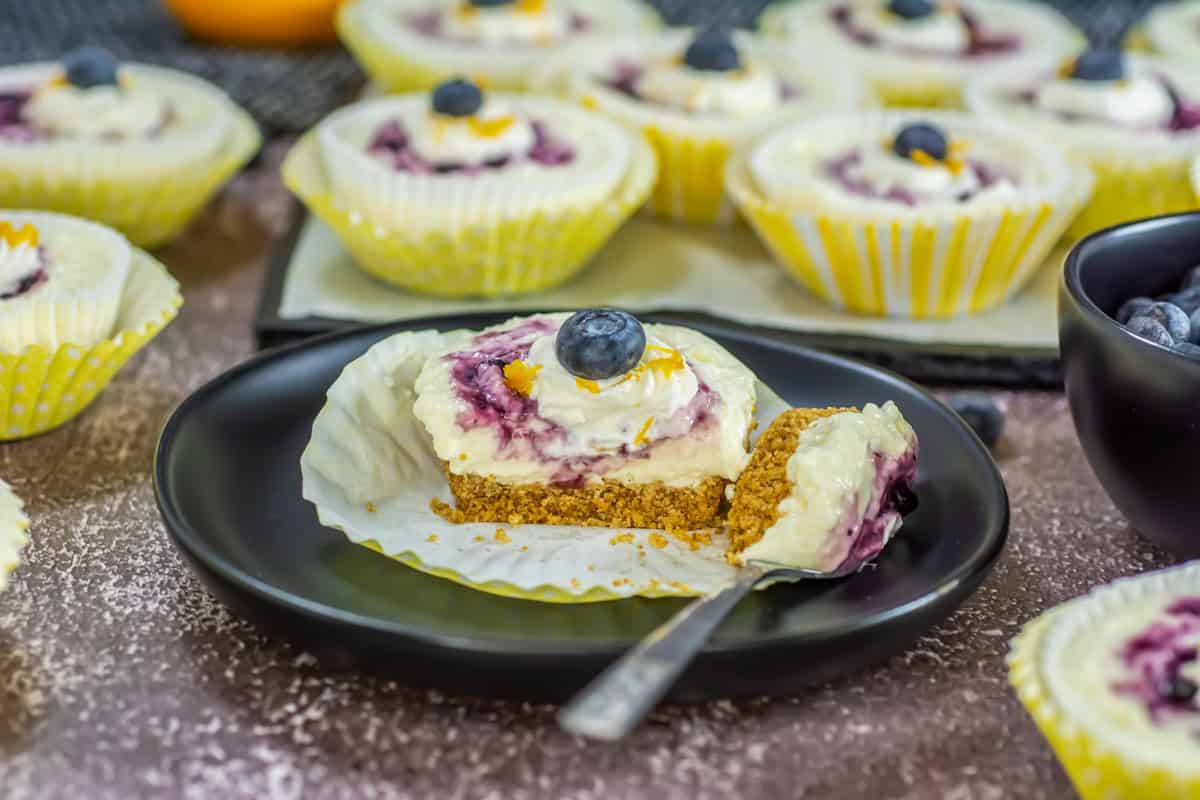 Lemon Blueberry Mini Cheesecake