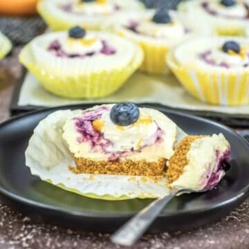 Lemon Blueberry Mini Cheesecake