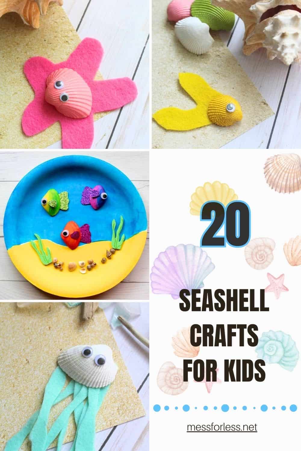 Seashell Crafts for Kids pin