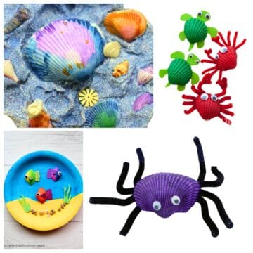 Seashell Crafts for Kids - Mess for Less