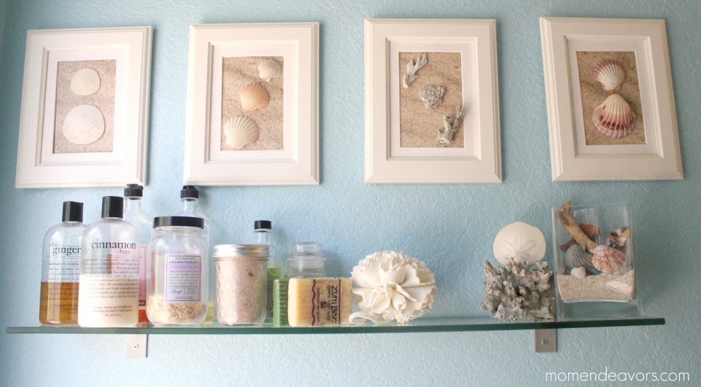 framed shell art