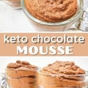 3 Ingredient Keto Chocolate Mousse pin