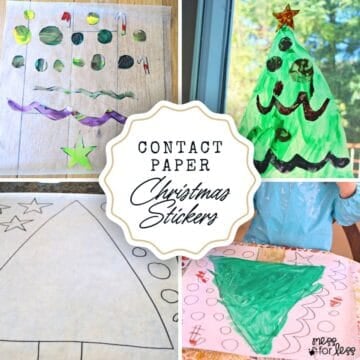 Contact Paper Christmas Stickers