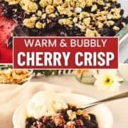Air Fryer Cherry Crisp With Frozen Cherries